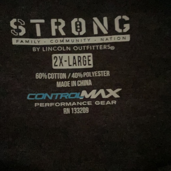 Strong Lincoln Outfitters Men’s Freedom Short Sleeve T-Shirt Size 2XL - Picture 4 of 5